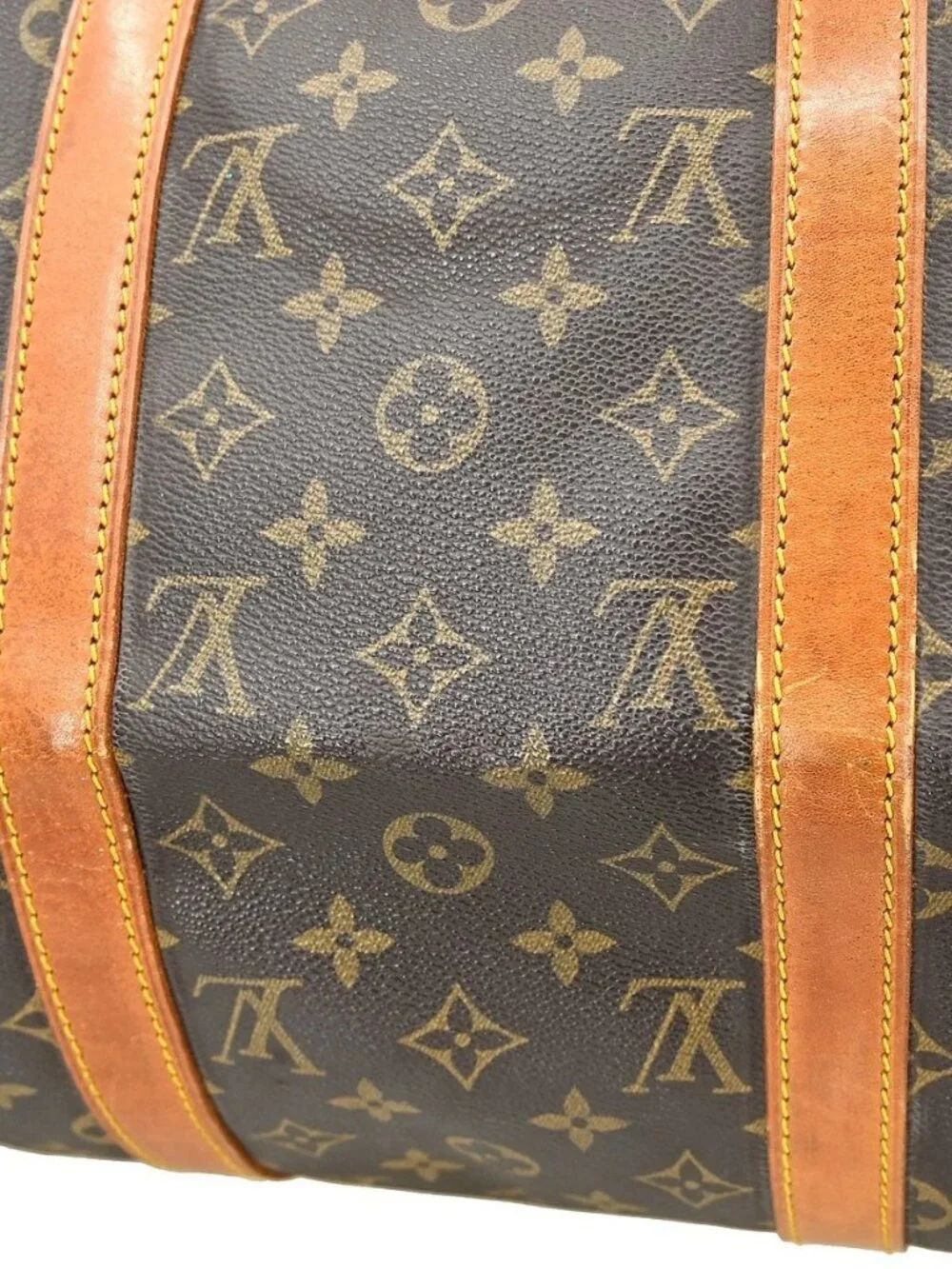Best01 LOUIS VUITTON KEEPALL 50 TRAVEL HANDBAG MONOGRAM